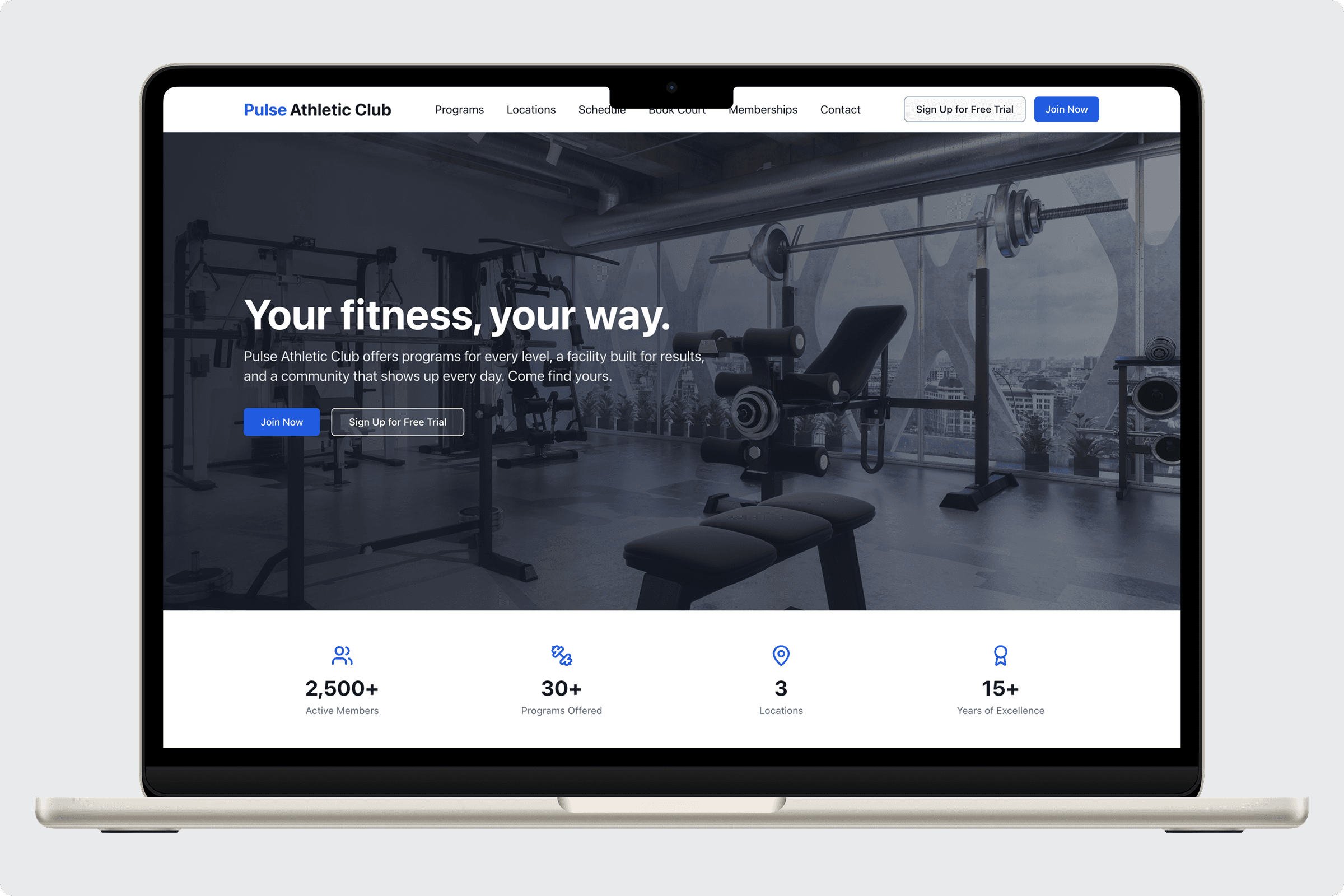 Pulse Athletic Club Theme